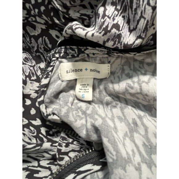 Silence & Noise Witchy Dress Raw Edge Gray & Black Swing Urban Outfitters  Small - Picture 6 of 7